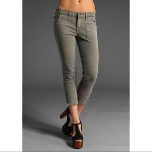 J Brand Scout Military Zip Twill Crop Jeans/Pant
